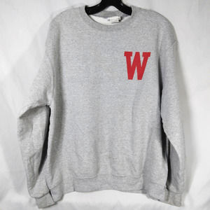 Champion Eco Wisconsin Badgers Sweatshirt Gray
